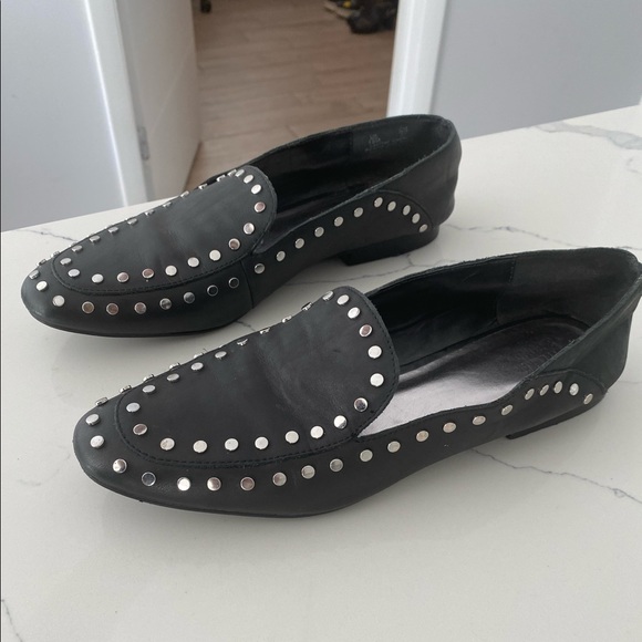 Bleechers and bond Arianna studded leather loafers slip on size 10 - Picture 12 of 12